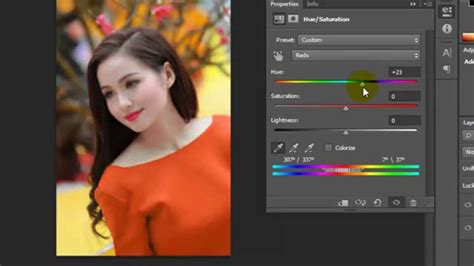 Quickly Change The Color Using Hue Saturation In Photoshop YouTube