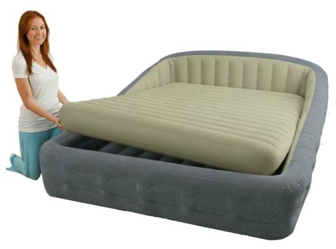 Intex Queen Size Comfort Frame Air Bed With Hand Held Ac Pump 95 X 76 Air Beds And Pillows