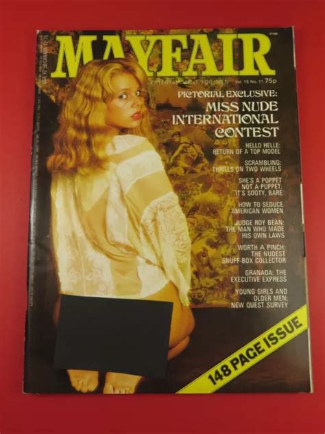 VINTAGE MAYFAIR MAGAZINE Nov 1980 Vol 15 No 11 Mens Magazine