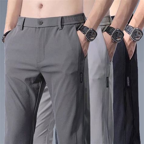 M 5xl Casual Straight Cut Slim Fit Pants Men 2022 New Fashion Plus Size