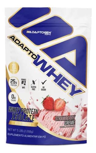 Adapto Whey 3w 2 26kg Strawberry Creme Adaptogen Frete grátis