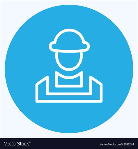 Icon Builder Suitable For Building Symbol Blue Vector Image