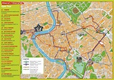 Large Detailed Street Map Of Rome City Center. Rome City Center ...