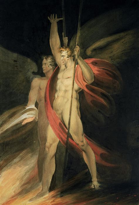 Satan Exulting Painting By Richard Westall Fine Art America