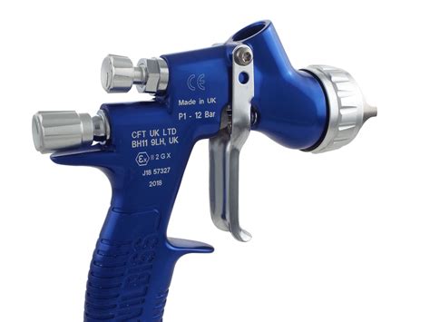 DeVilbiss GTi ProLite Blue T110 Air Cap Spray Gun 1 3 1 4mm Tip EBay