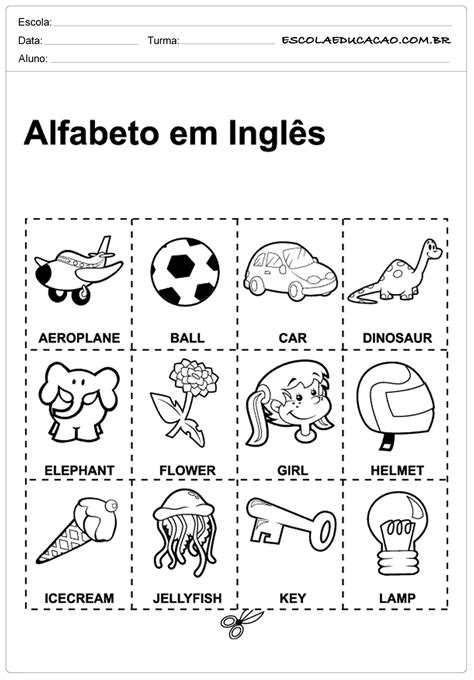 Atividades Sobre O Alfabeto Em Inglês Educa