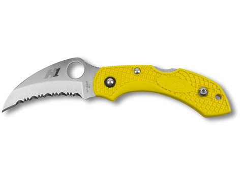 Spyderco Dragonfly 2 Folding Knife 23 Serrated Hawkbill H 2 Ss Blade