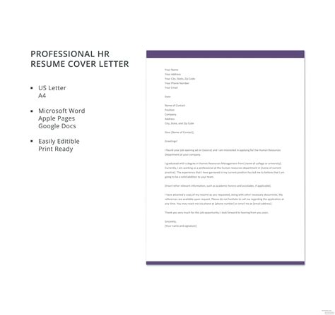 Free Receptionist Resume Cover Letter Template In
