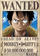 Template wanted poster one piece | PosterMyWall