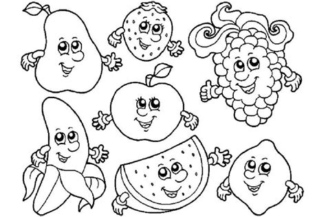 It makes it so easy to create my masterpieces. Food With Faces Coloring Pages at GetColorings.com | Free ...