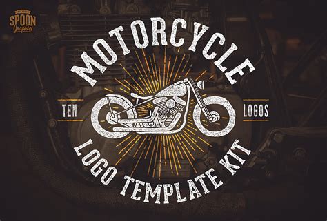 Motorcycle Vector Graphics And Logo Template Kit