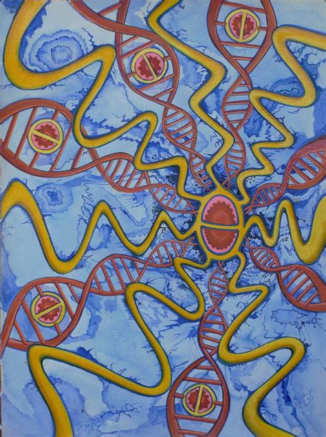 Dna Painting By Mingo Fine Art America