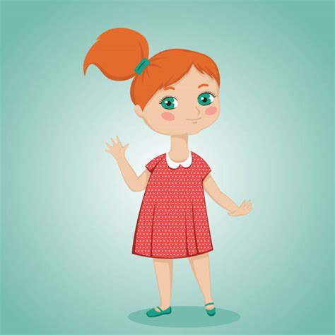 Royalty Free Redhead Girl Clip Art Vector Images And Illustrations Istock