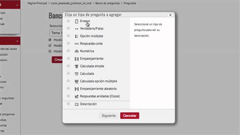 Tipos De Preguntas Moodle YouTube