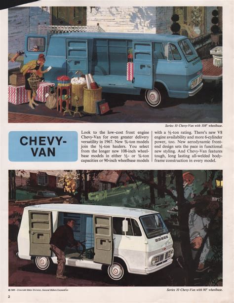 Gm 1967 Chevy Van Chevy Truck Sales Brochure