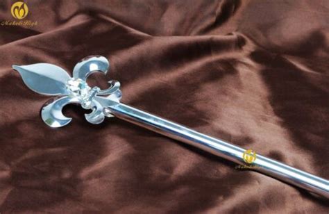 Imperial Medieval Scepter Wand Silver King Sceptre Party Costumes
