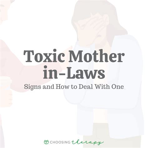 12 signs of a toxic mother in law