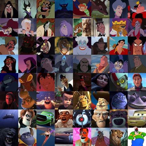 Disney Pixar Villains