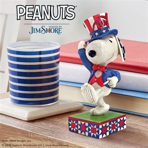 【楽天市場】エネスコ Enesco 置物 インテリア 海外モデル アメリカ Enesco Jim Shore Peanuts Patriotic Snoopy Marching