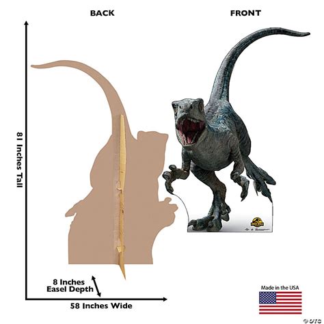 Jurassic World 3 Dominion Beta The Velociraptor Cardboard Cutout