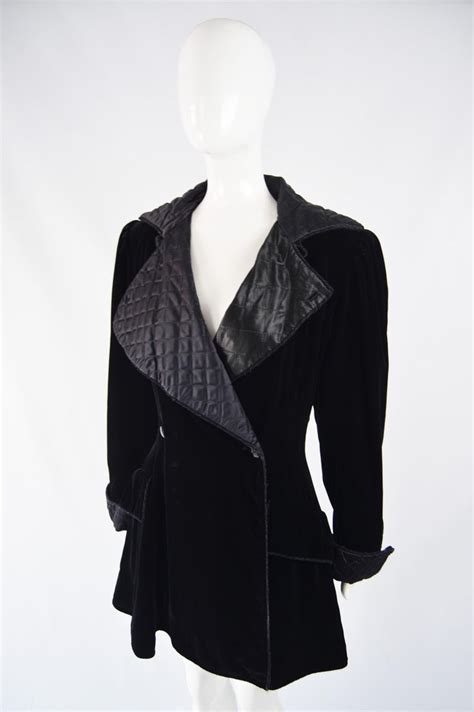 Ungaro Vintage 1980s Black Velvet Jacket For Sale At 1stdibs