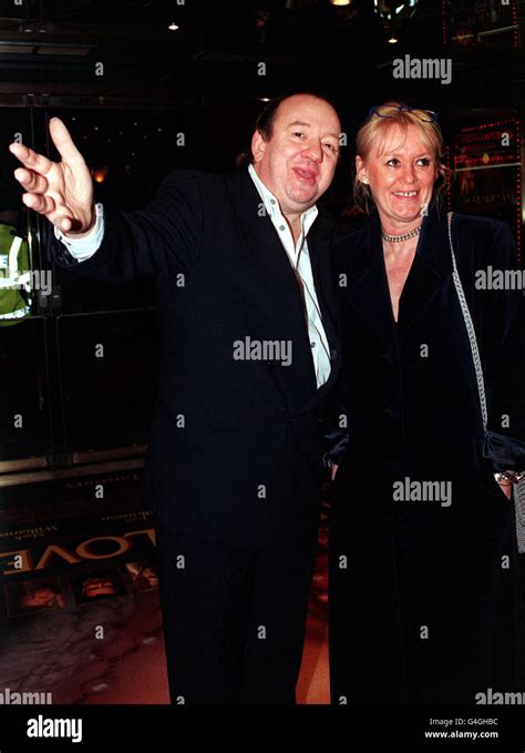 Actor And Comedian Mel Smith And His Wife Pam Arrive At The European