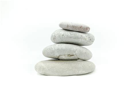 Hd Wallpaper White Nesting Pebbles Balance Cure Rock Balancing