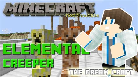 Minecraft Elemental Creeper Wind Creeper Cake Creeper Dan Lain Lain Mod Showcase Youtube