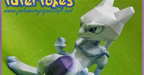 Paperpokés Pokémon Papercraft Mewtwo