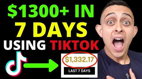 1332 In 7 Days Using Tik Tok Marketing Strategies And How To Make Money With Tiktok 2020 Youtube