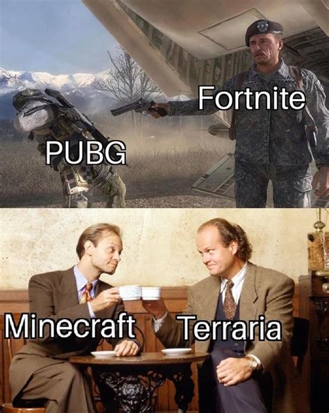 Minecraft And Terraria Meme Meme By Monkeyrange Memedroid