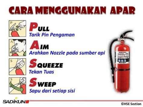 Cara Penggunaan Apar Pemadam Kebakaran Apar Menggunakan Extinguisher Ringan Penggunaan Jenis