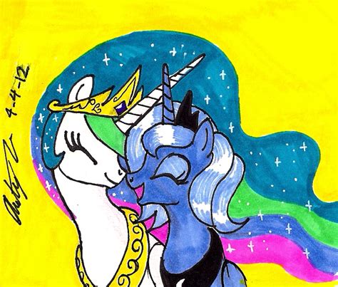 Sisterly Love Princess Celestia And Princess Luna By Newyorkx3 On