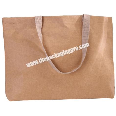 Eco Friendly Washable Kraft Paper Shopping Bag