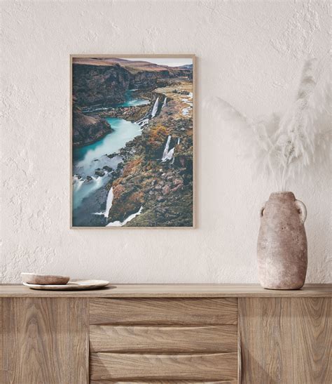Valley Of Tears Iceland Wall Art Waterfall Wall Art Etsy