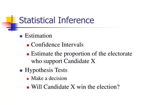 Ppt Statistical Inference Powerpoint Presentation Free Download Id