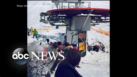 11 People Were Injured On A Broken Ski Lift In Eastern Europe Youtube