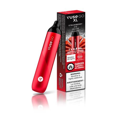 Vuse Go Xl Disposable Vape Strawberry Ice 1pk Monk Vape Shop