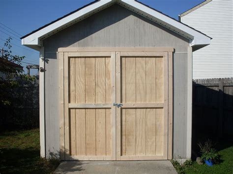 Exterior Wood Shed Doors Shed Design Building A Shed Backyard