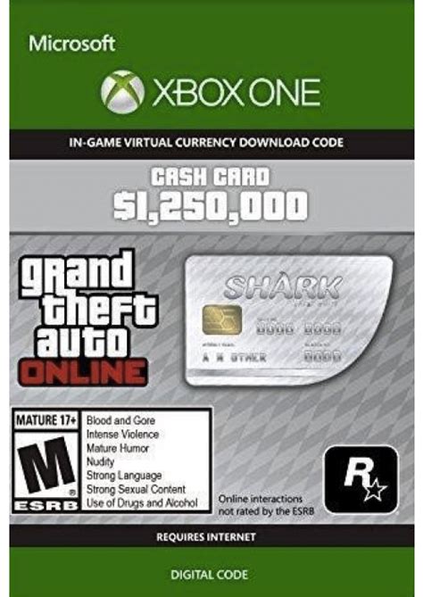 Given the success of gta online, rockstar has been reluctant to reduce their pricing for shark cards or allow retailers such as amazon or game to sell these products at a much lower price. GTA V 5 Great White Shark Cash Card - Xbox One Digital Code CD Key, Key - cdkeys.com