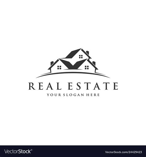 Real Estate Logo Inspirations Royalty Free Vector Image