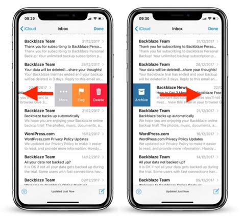 How To Customize Mail App Inbox Gestures On Iphone And Ipad Macrumors