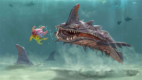 Art Illustration Creatures Subnautica Concept Art Alien Concept