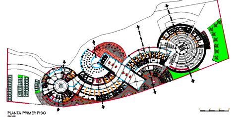 Layout Plan Of A Hotel With All Details And Parking Dwg File Cadbull