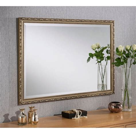 Ornate Antique French Style Gold Wall Mirror Homesdirect365