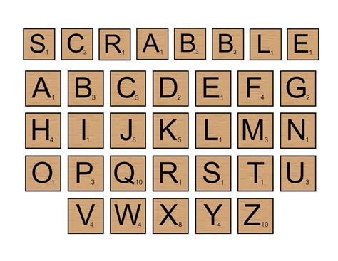 Scrabble Tiles Svg Files Scrabble Tiles Clipart Scrabble Etsy