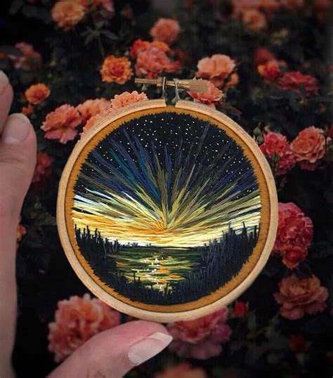 Embroidery art By Shimunia - ARTWOONZ - Artwoonz
