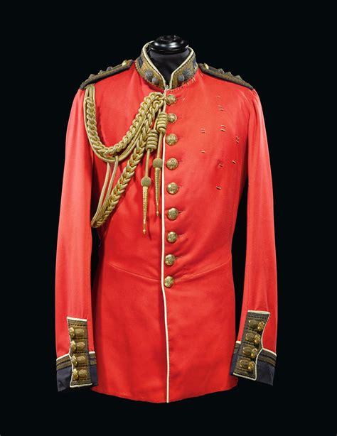 The Duke Of Cambridges Scarlet And Blue Full Dress Tunic Of