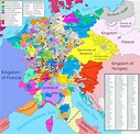 Holy Roman Empire in 1356. by /u/TheWiseBeluga - Maps on the Web