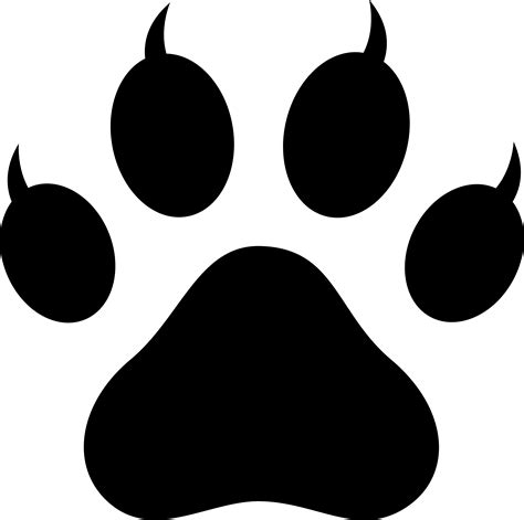 Picture Of A Dog Paw Print Clipart Best